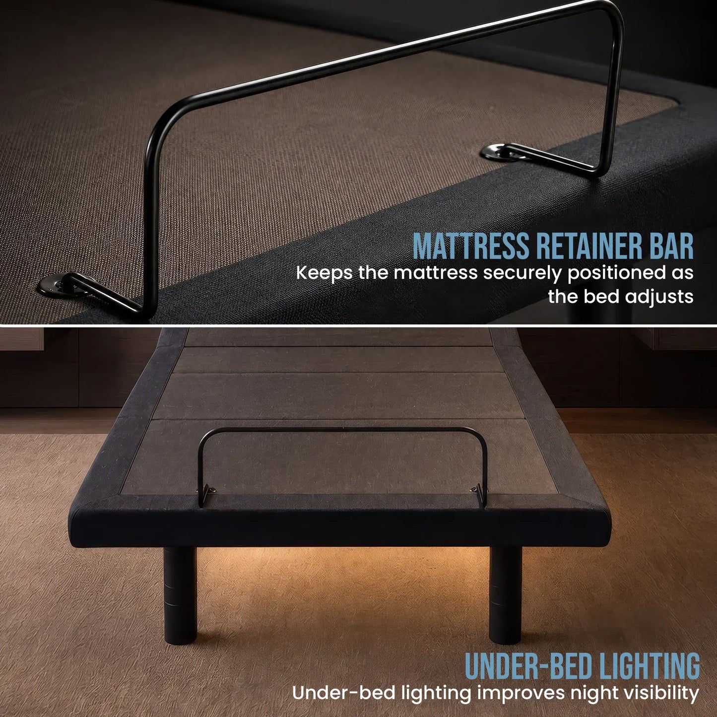 Therapedic Motion Adjustable King Single Bed Base with Wireless Remote - Image 9
