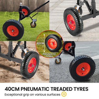 Kartrite 3-Wheel Adjustable Trailer Dolly Heavy Duty Caravan Mover 1000 lbs Tongue Capacity Durable Transport Solution - Image 6