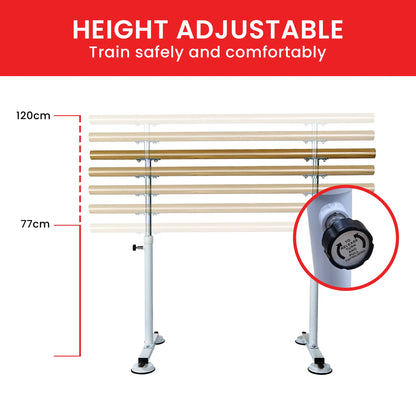 Powertrain Freestanding Ballet Barre - 1.5m - Image 4