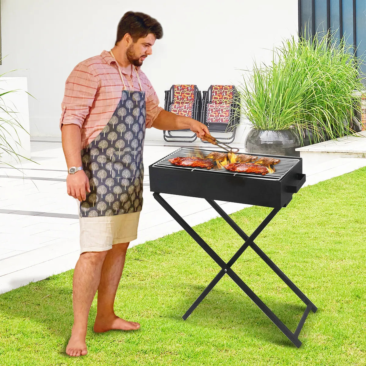 Wallaroo Charcoal BBQ Grill - Adjustable Height - Image 4