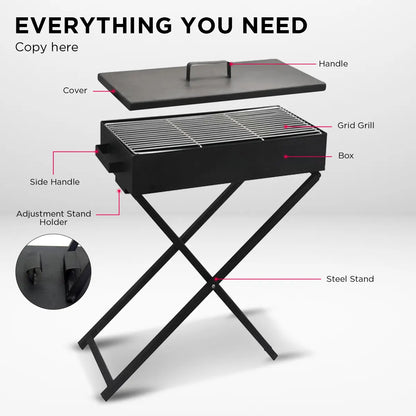 Wallaroo Charcoal BBQ Grill - Adjustable Height - Image 5