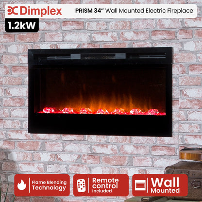 Dimplex PRISM Wall Mounted Electric Fireplace - 34-inches - Image 2