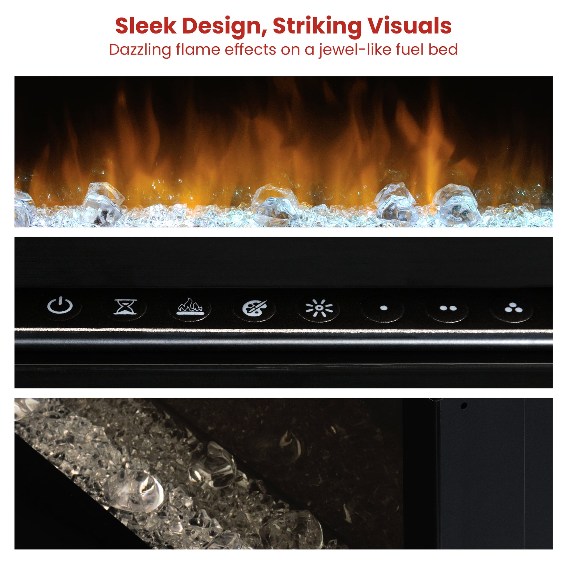 Dimplex PRISM Wall Mounted Electric Fireplace - 34-inches - Image 6
