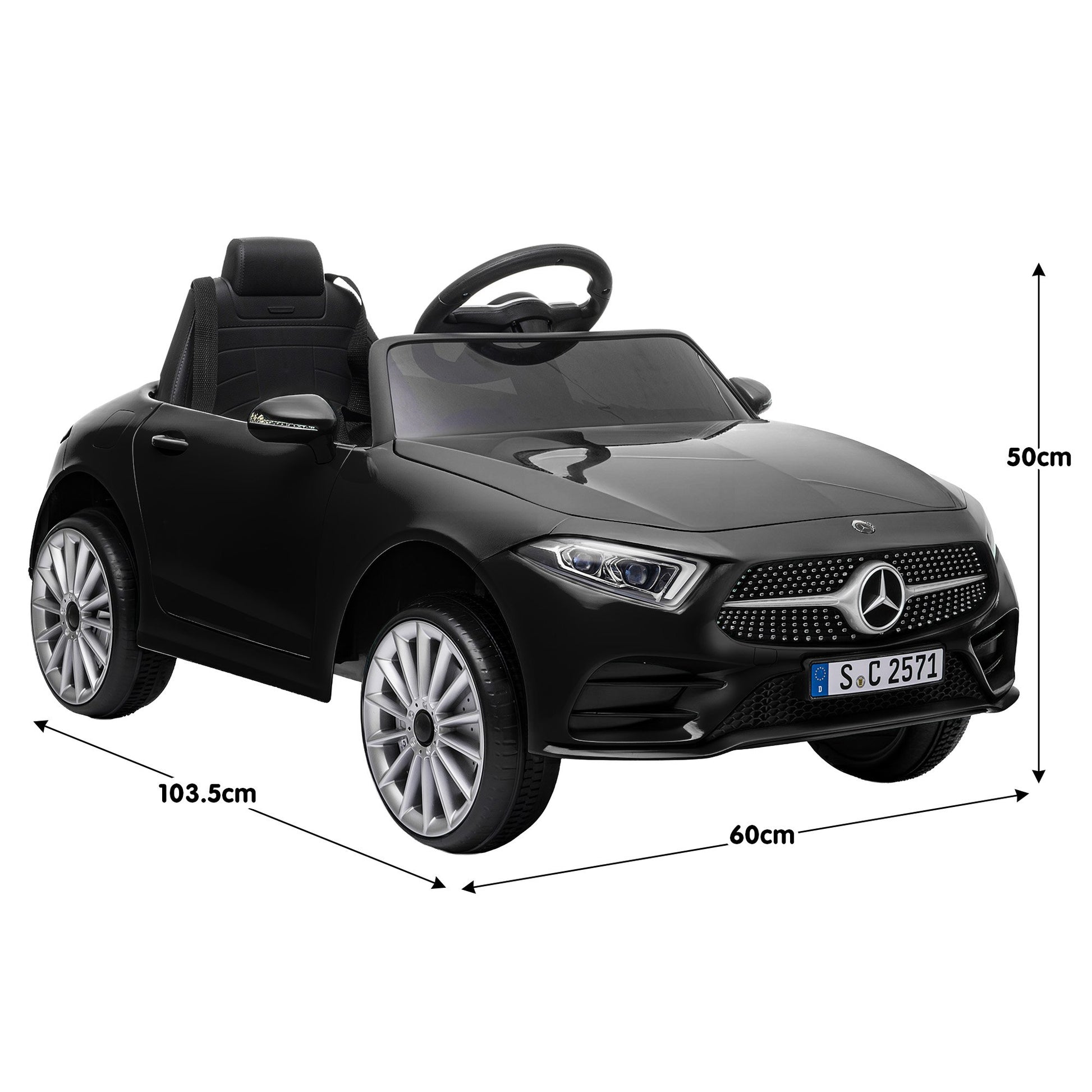 Kahuna Mercedes Benz CLS 350 Kids Electric Ride On Car with Remote Control - Black - Image 4