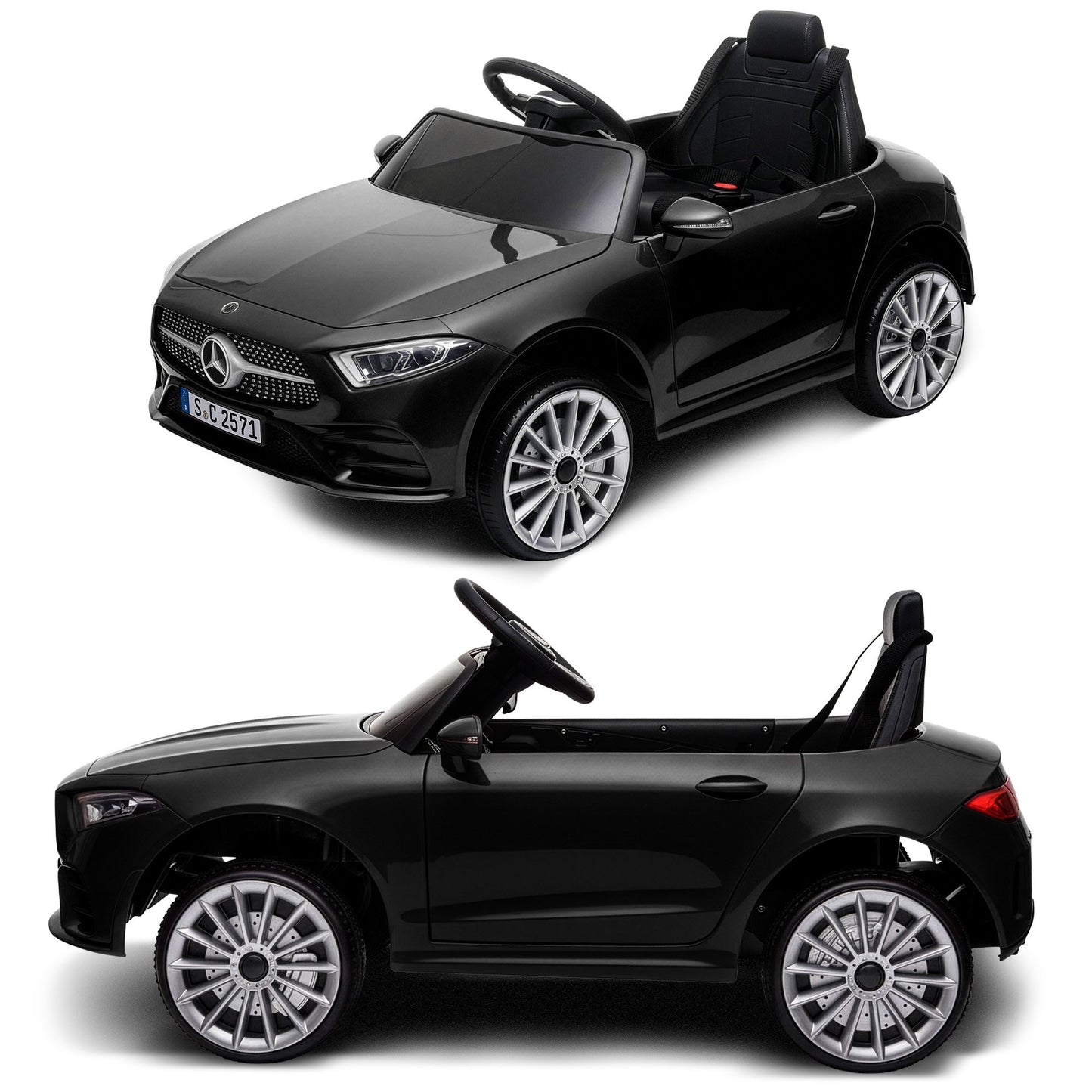 Kahuna Mercedes Benz CLS 350 Kids Electric Ride On Car with Remote Control - Black - Image 5