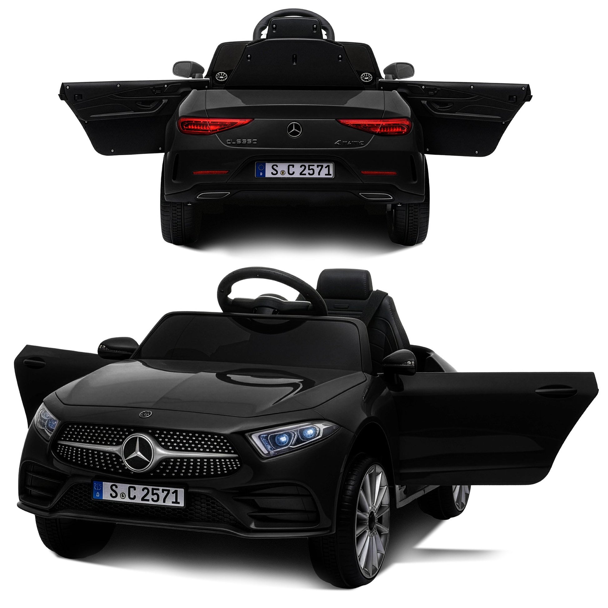 Kahuna Mercedes Benz CLS 350 Kids Electric Ride On Car with Remote Control - Black - Image 7