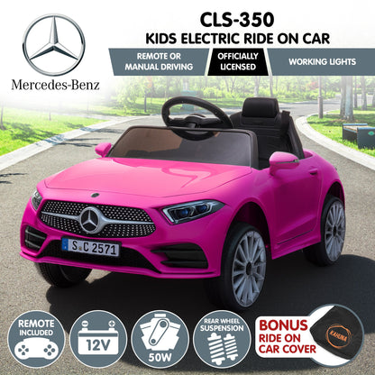 Kahuna Mercedes Benz CLS 350 Kids Electric Ride On Car with Remote Control - Pink - Image 2