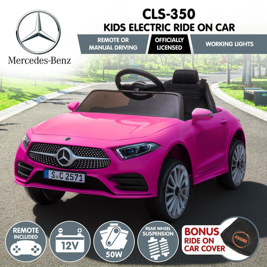 Kahuna Mercedes Benz CLS 350 Kids Electric Ride On Car with Remote Control - Pink - Image 2