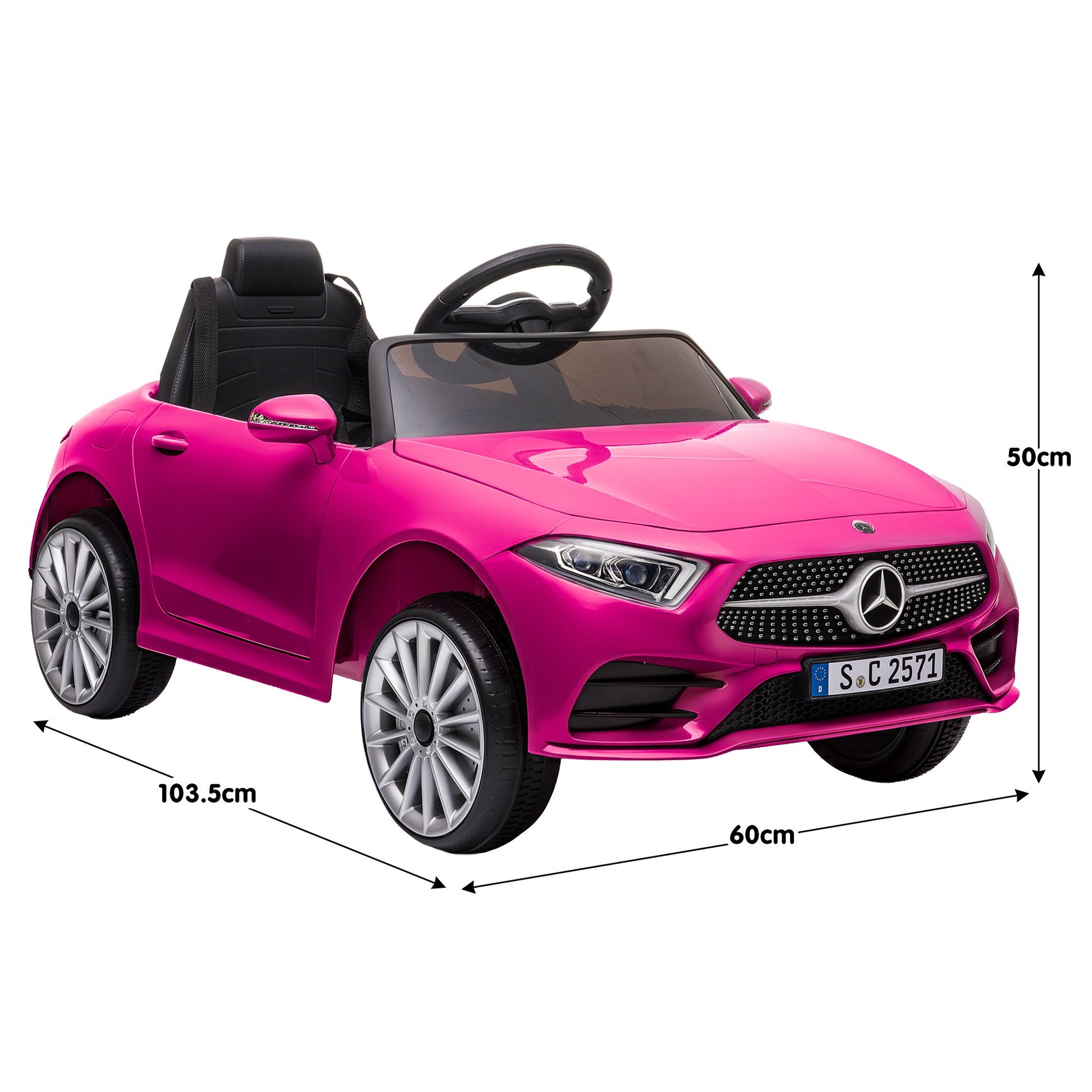 Kahuna Mercedes Benz CLS 350 Kids Electric Ride On Car with Remote Control - Pink - Image 4