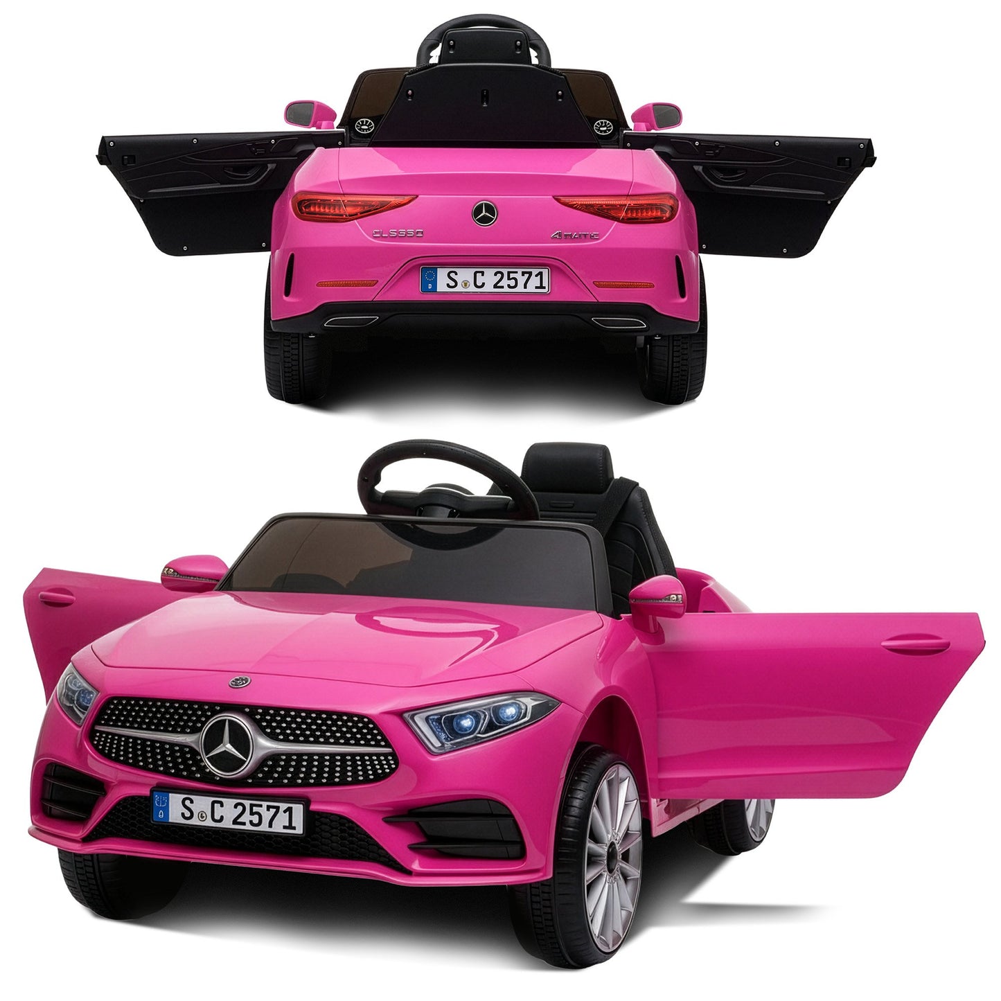 Kahuna Mercedes Benz CLS 350 Kids Electric Ride On Car with Remote Control - Pink - Image 7