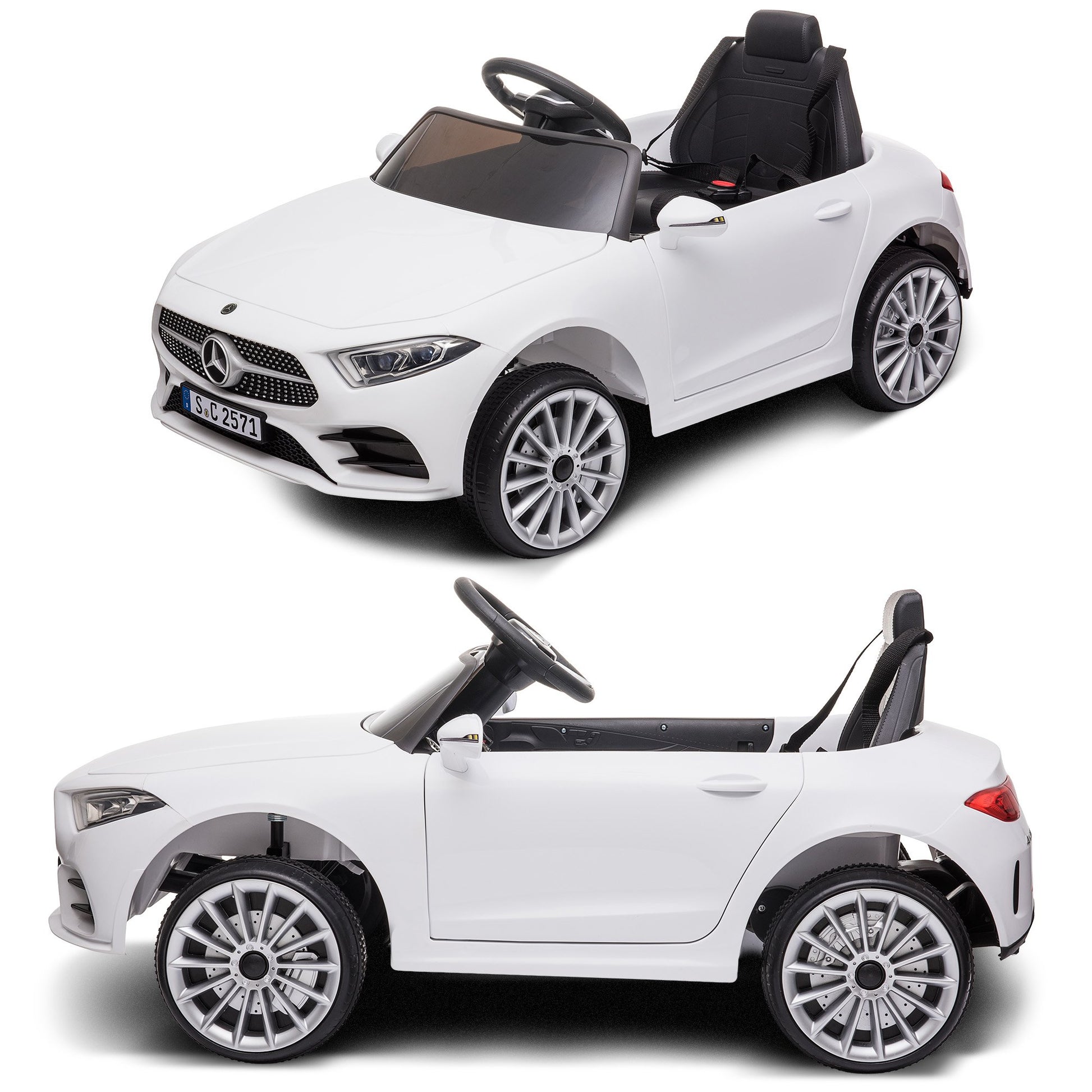 Kahuna Mercedes Benz CLS 350 Kids Electric Ride On Car with Remote Control - White - Image 5
