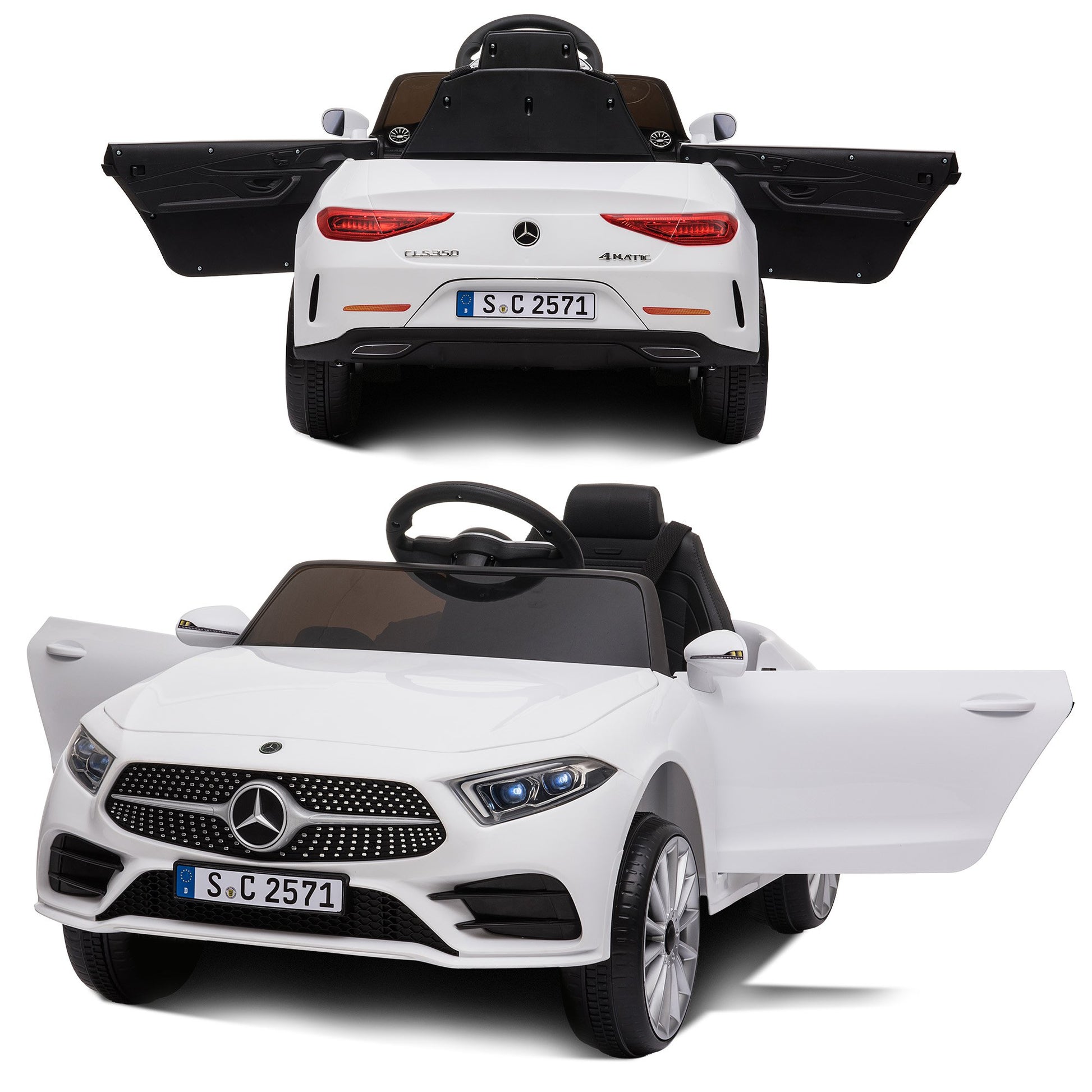 Kahuna Mercedes Benz CLS 350 Kids Electric Ride On Car with Remote Control - White - Image 7