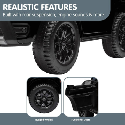 Kahuna Ford Ranger Electric Kids Ride On Car - Black - Image 8