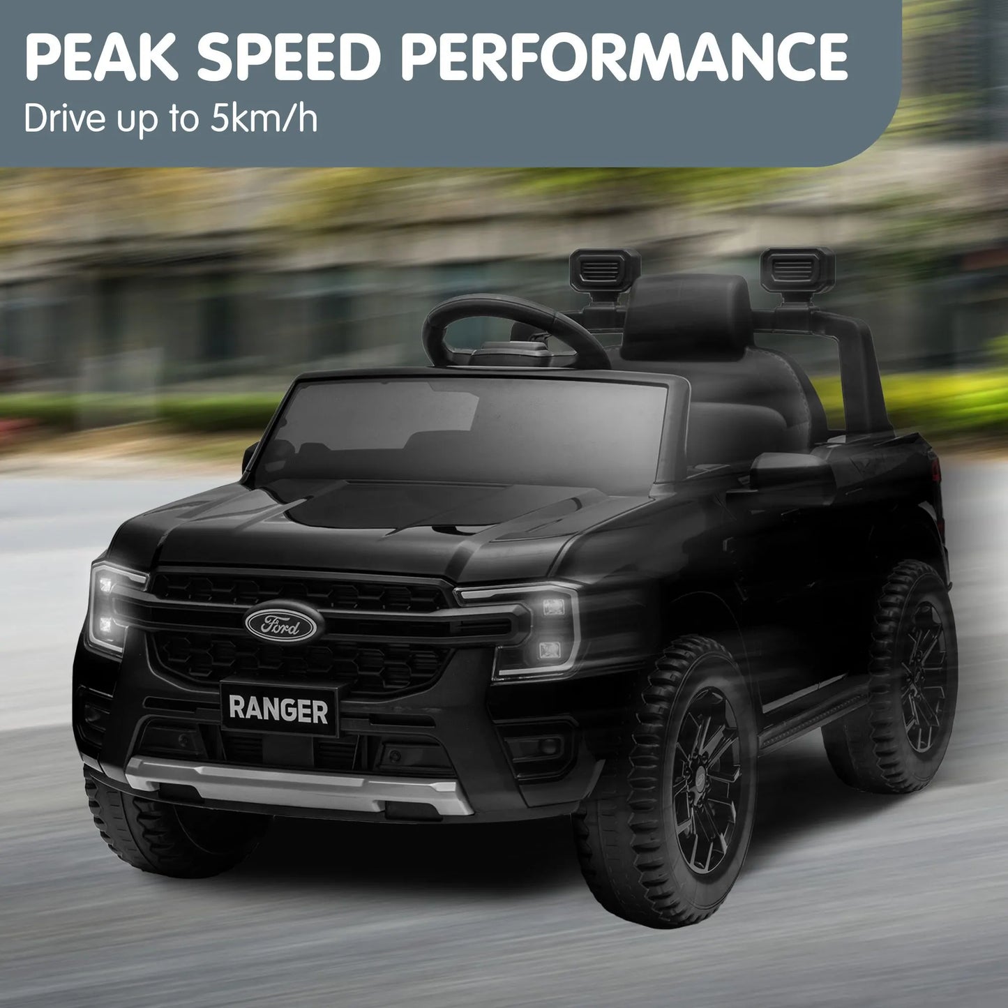 Kahuna Ford Ranger Electric Kids Ride On Car - Black - Image 9