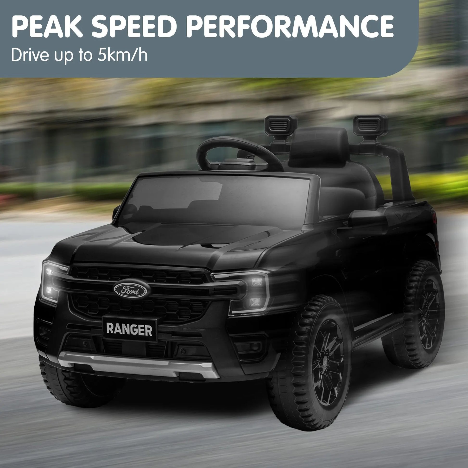Kahuna Ford Ranger Electric Kids Ride On Car - Black - Image 9