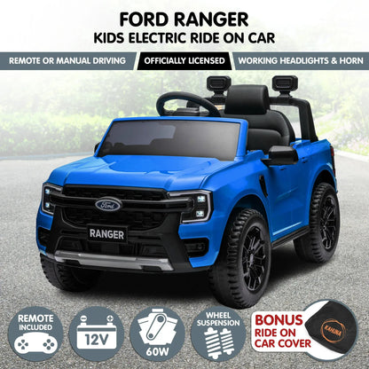 Kahuna Ford Ranger Electric Kids Ride On Car in Blue - Image 3