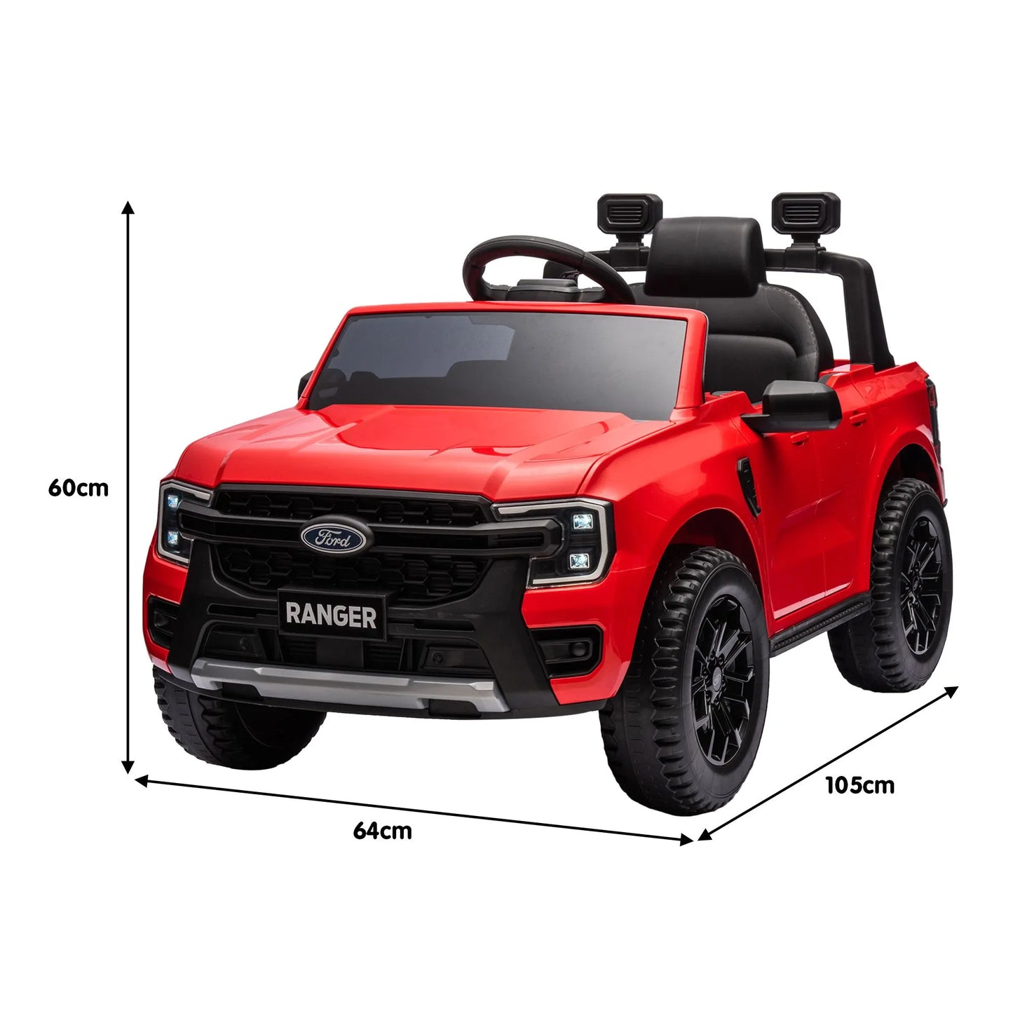 Kahuna Ford Ranger Electric Kids Ride On Car in Red - Image 4
