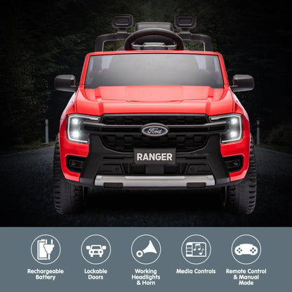 Kahuna Ford Ranger Electric Kids Ride On Car in Red - Image 6