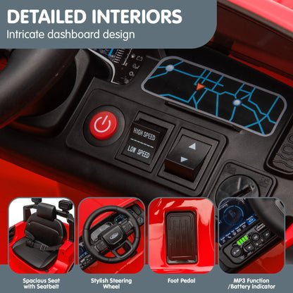 Kahuna Ford Ranger Electric Kids Ride On Car in Red - Image 7