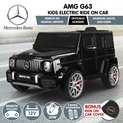 Kahuna Mercedes Benz AMG Licensed G63 Kids Electric Ride On Car Remote Control Dual 25W Motors Music Player LED Lights - Image 2