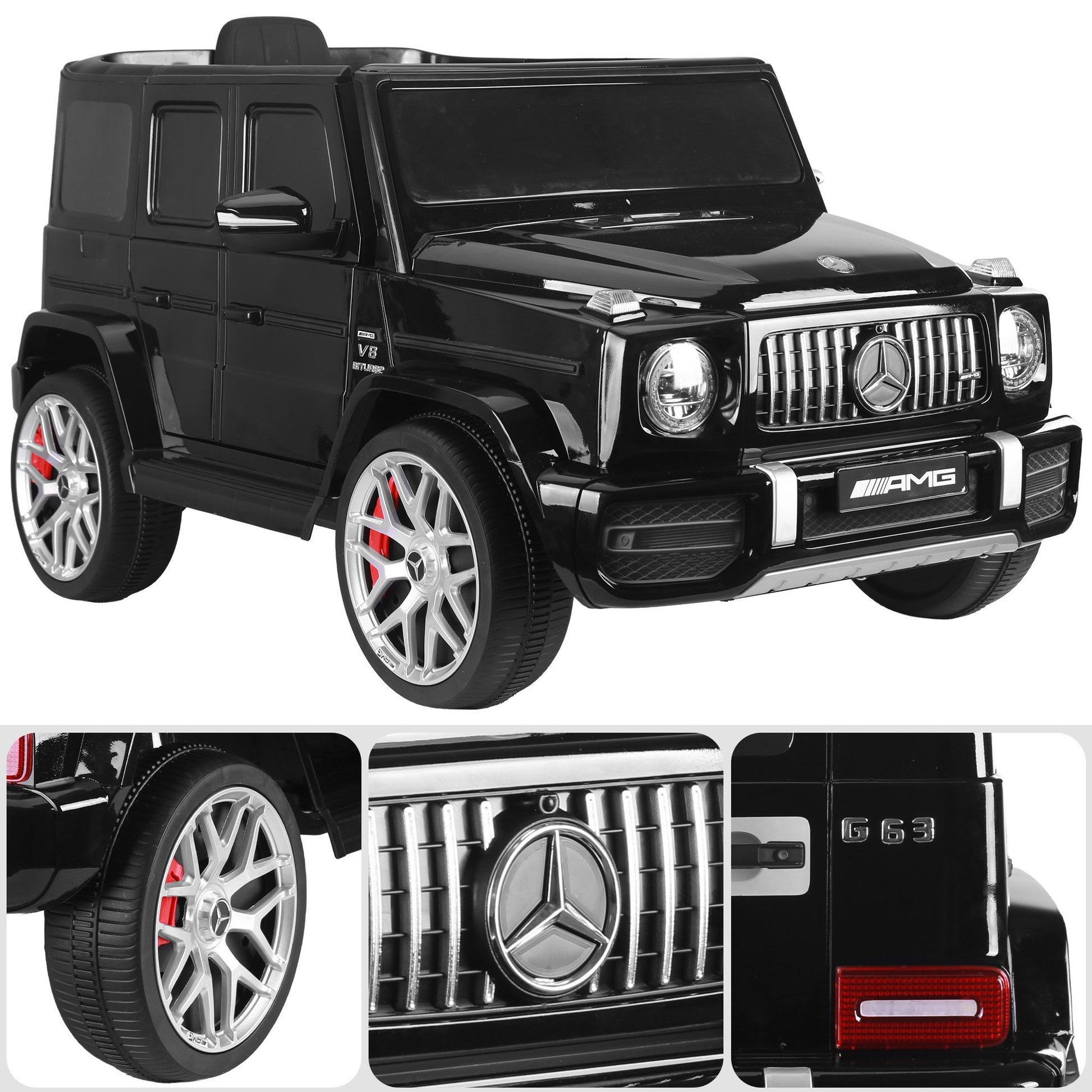 Kahuna Mercedes Benz AMG Licensed G63 Kids Electric Ride On Car Remote Control Dual 25W Motors Music Player LED Lights - Image 7