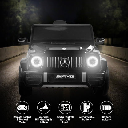 Kahuna Mercedes Benz AMG Licensed G63 Kids Electric Ride On Car Remote Control Dual 25W Motors Music Player LED Lights - Image 8