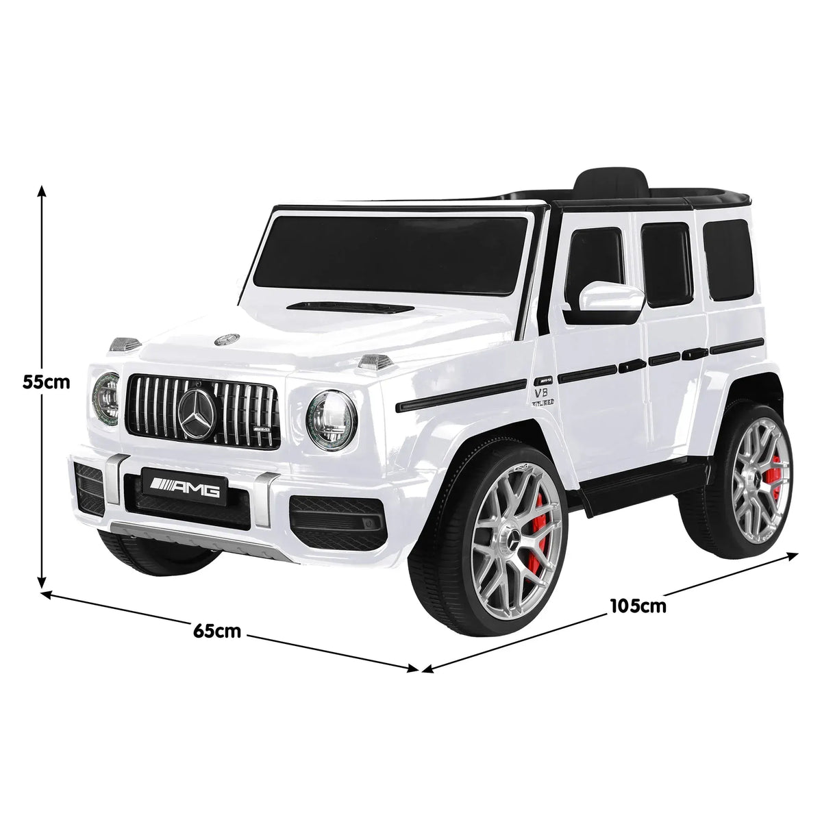 Kahuna Mercedes Benz AMG G63 Kids Electric Ride On Car w/ Remote Control - White - Image 3