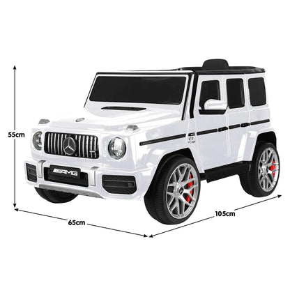 Kahuna Mercedes Benz AMG G63 Kids Electric Ride On Car w/ Remote Control - White - Image 3