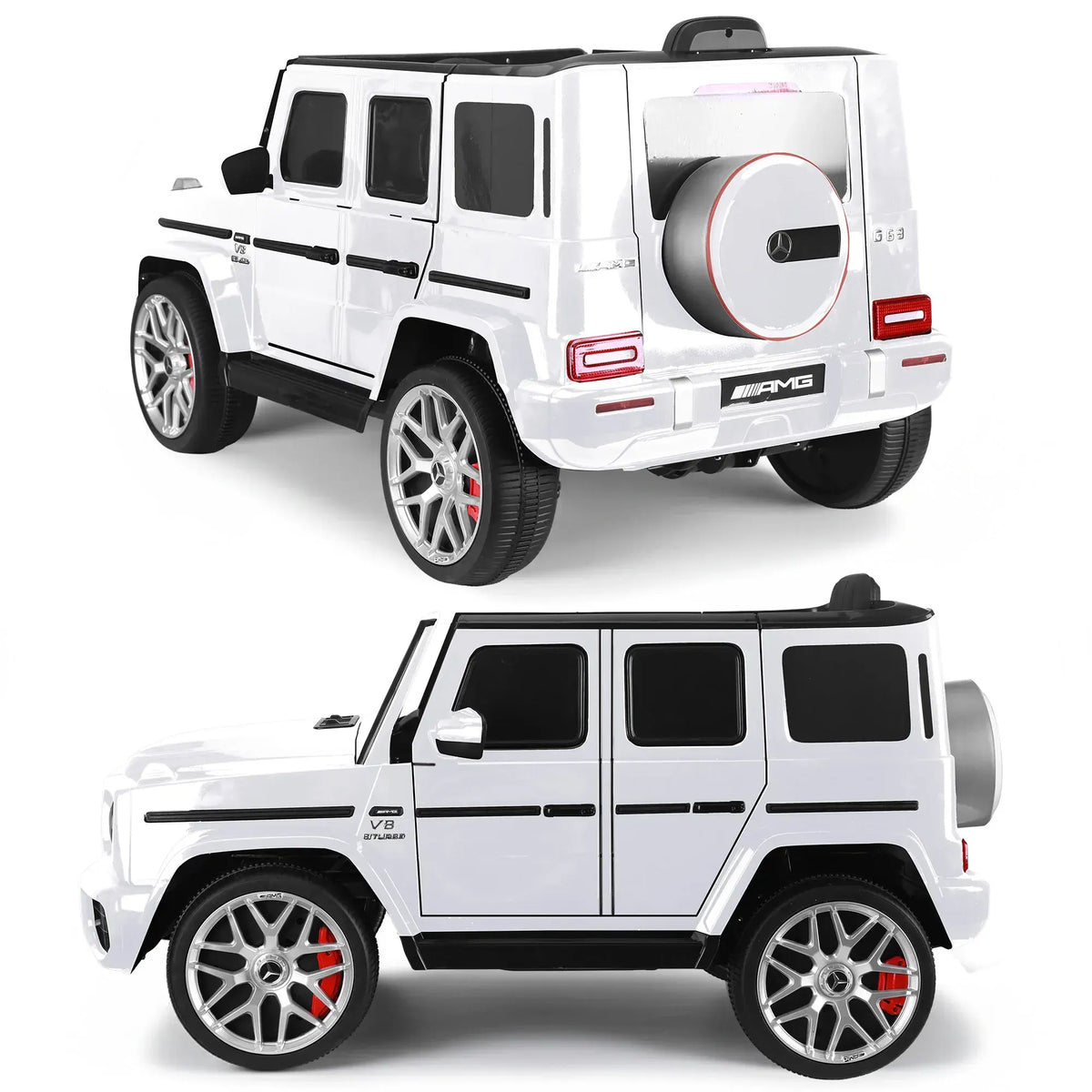 Kahuna Mercedes Benz AMG G63 Kids Electric Ride On Car w/ Remote Control - White - Image 4