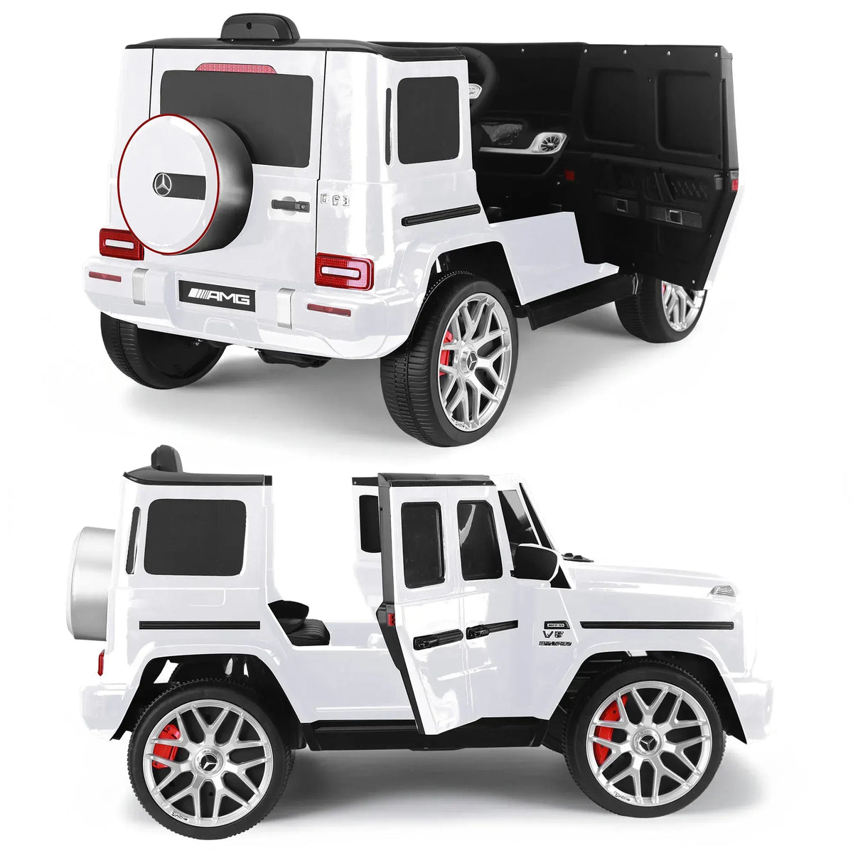 Kahuna Mercedes Benz AMG G63 Kids Electric Ride On Car w/ Remote Control - White - Image 5