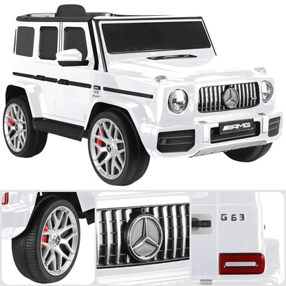 Kahuna Mercedes Benz AMG G63 Kids Electric Ride On Car w/ Remote Control - White - Image 7