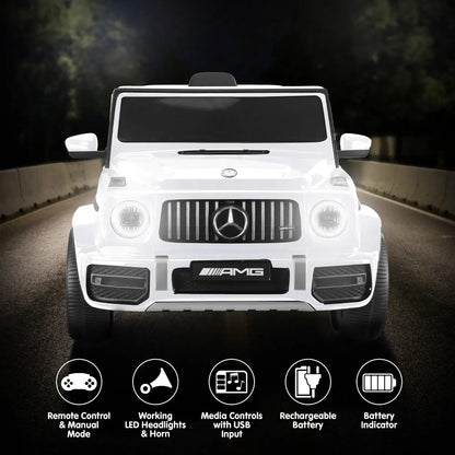Kahuna Mercedes Benz AMG G63 Kids Electric Ride On Car w/ Remote Control - White - Image 8