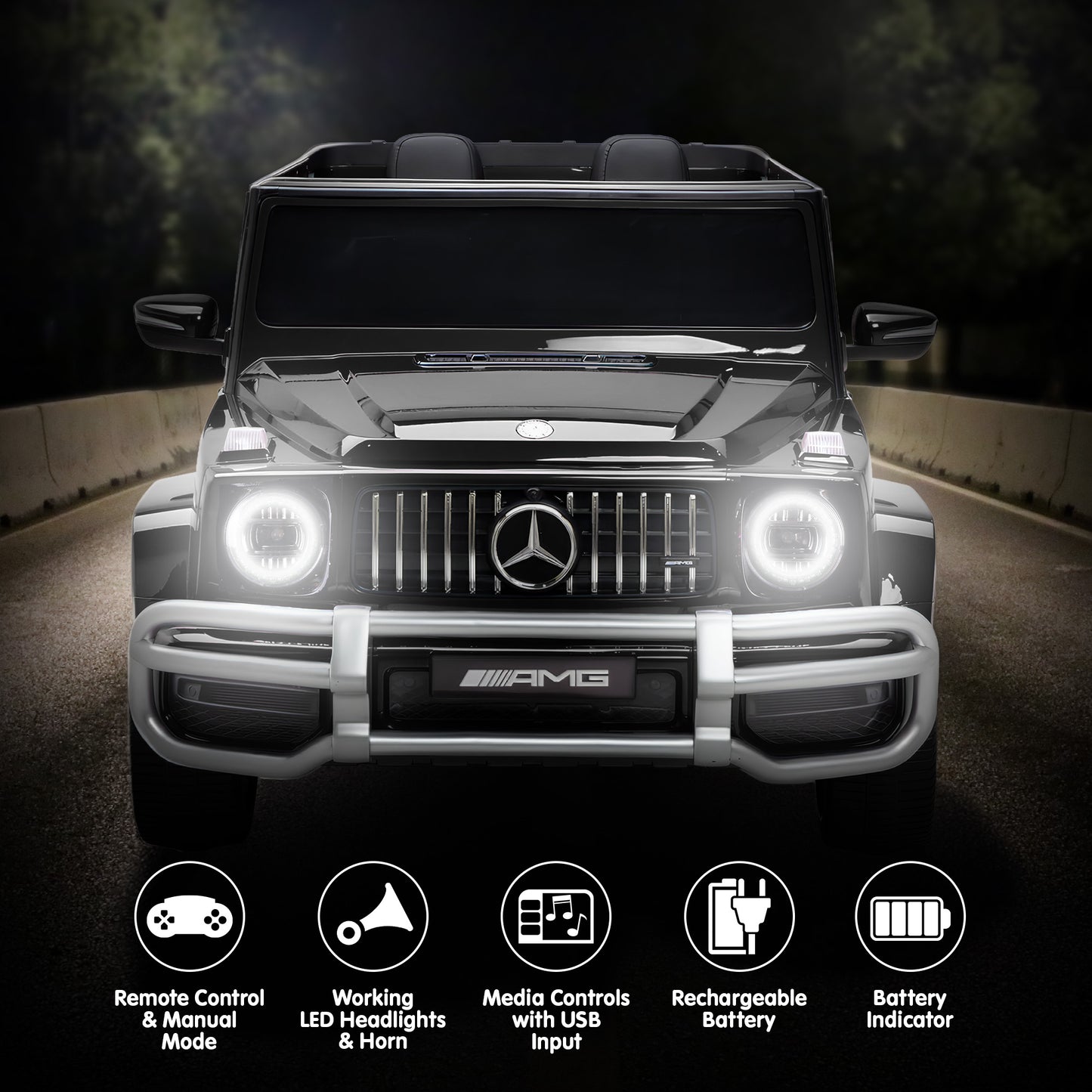 Kahuna Mercedes Benz AMG G63 Kids Electric Two Seater Ride On Car with Remote Control - Image 8
