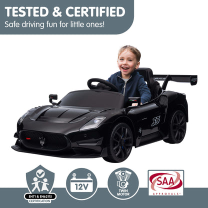 Kahuna Maserati MC20 GT2 Licensed Electric Kids Ride On Race Car Black - Image 8