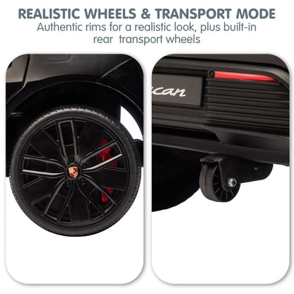Kahuna Black Porsche Macan Turbo EV Kids Ride On Car 12V Electric Car - Image 8