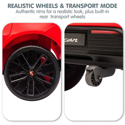Kahuna Red Porsche Macan Turbo EV Kids Ride On Car 12V Electric Car - Image 8