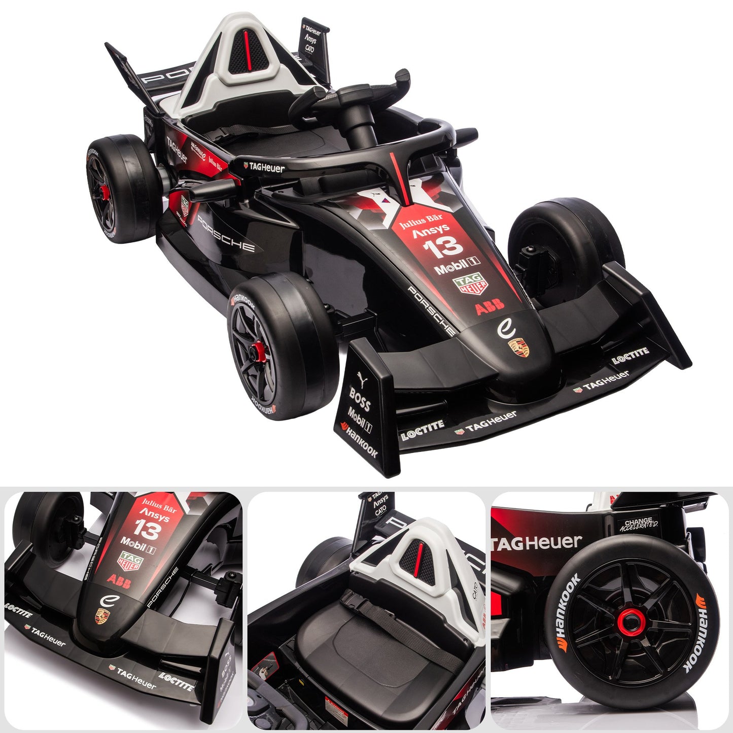 Kahuna Porsche Formula E Kids Electric Ride-on Car With Remote Control - Image 8