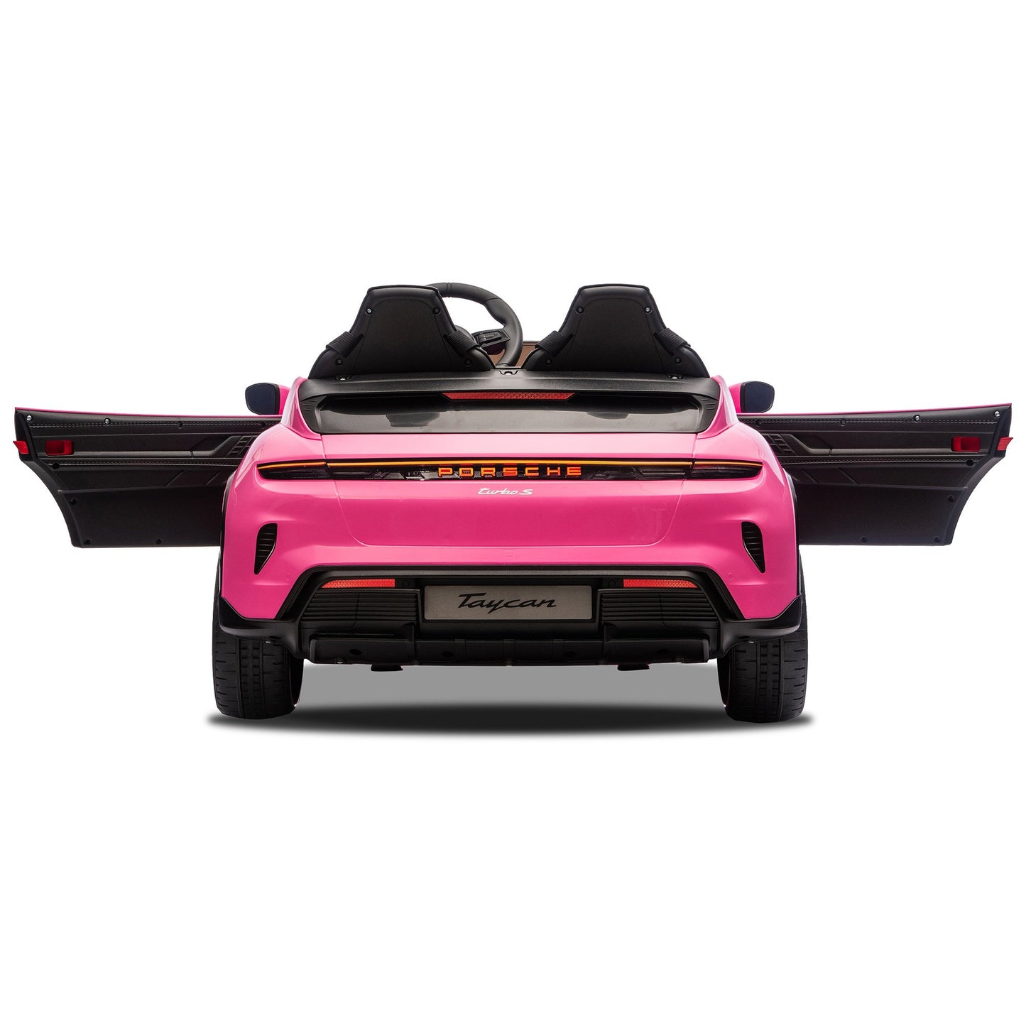 Kahuna Porsche Taycan Turbo S Kids Electric Ride On Car w/Remote Control 90W Four Wheel Suspension 2 Seater w/Seat Belt - Image 3