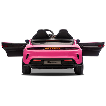 Kahuna Porsche Taycan Turbo S Kids Electric Ride On Car w/Remote Control 90W Four Wheel Suspension 2 Seater w/Seat Belt - Image 3