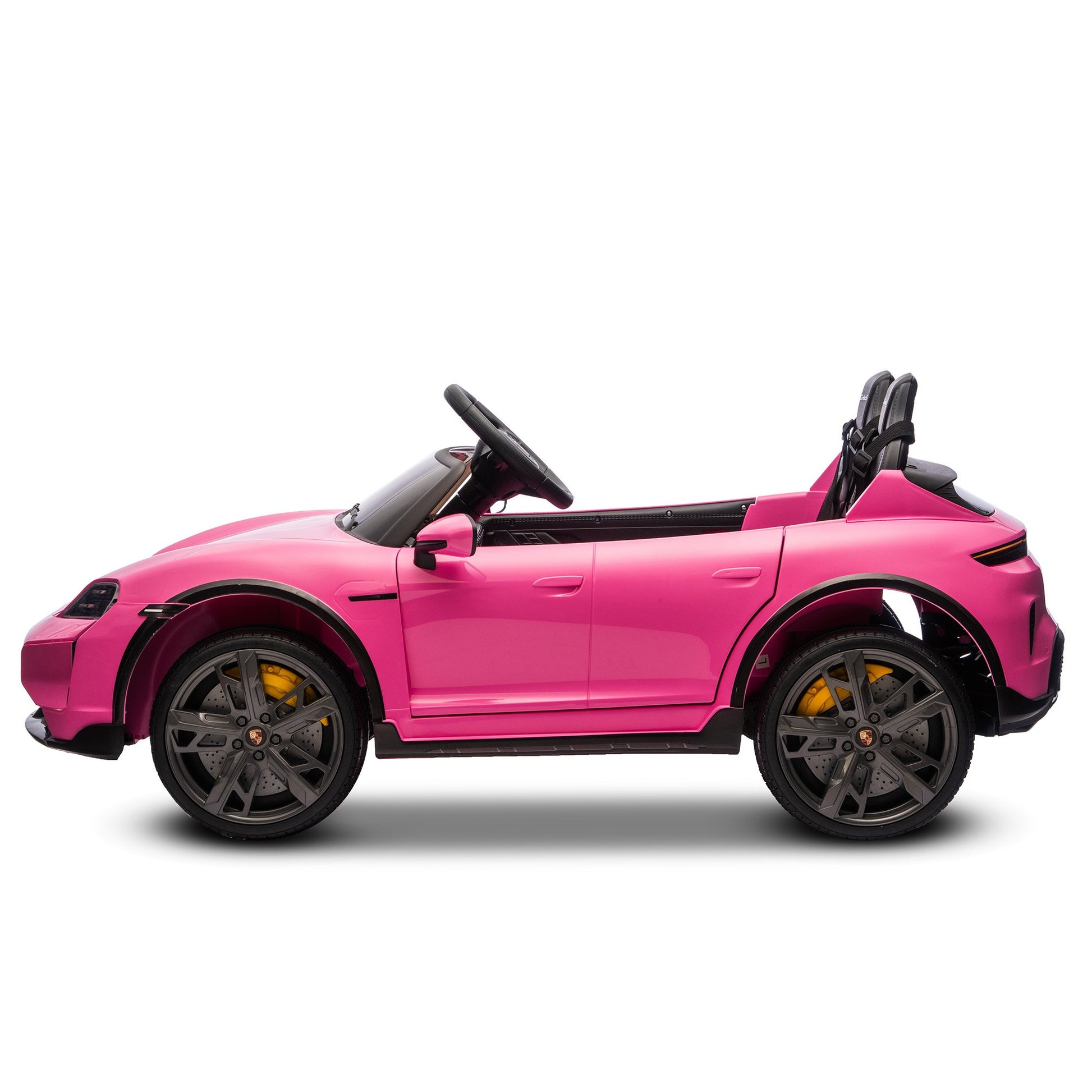 Kahuna Porsche Taycan Turbo S Kids Electric Ride On Car w/Remote Control 90W Four Wheel Suspension 2 Seater w/Seat Belt - Image 4
