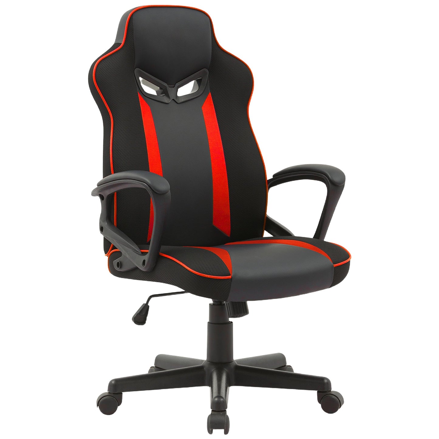 Sarantino Fayzo Racing Reclining Office Gaming Chair Black And Red Adjustable Computer Desk Seat With Adjustable Height, Breathable Mesh Back, Padded Armrests - Image 3
