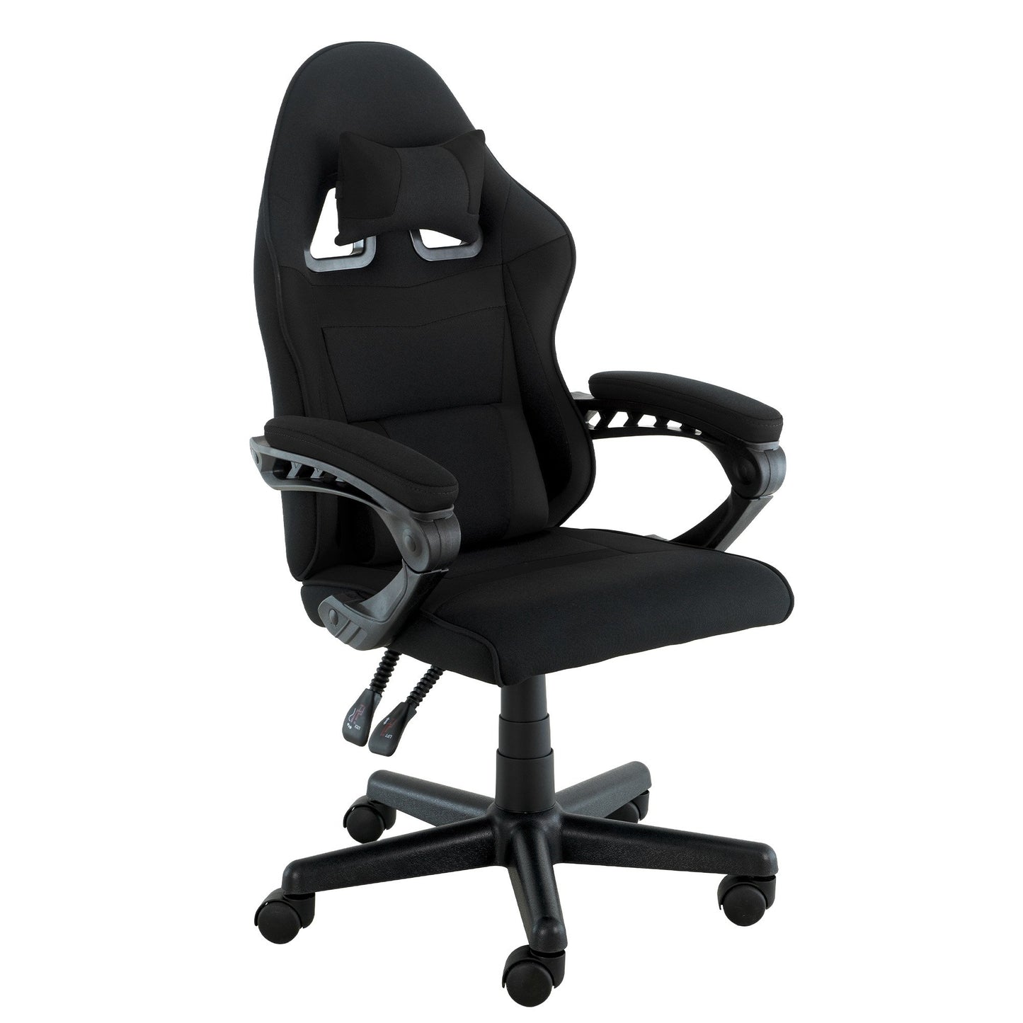 Sarantino Antre Kids Study Gaming Chair Black Adjustable Computer Desk Seat Racing Inspired-look With Adjustable Height, Ergonomic Back Support, Padded Armrests - Image 3