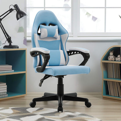 Sarantino Antre Kids Study Gaming Chair in Black and White Office Adjustable Height Chair - Image 9