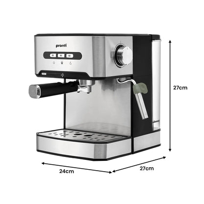 Pronti Toaster, Kettle & Coffee Machine Breakfast Set - Black - Image 4