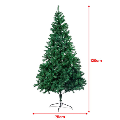 Christabelle Christmas Tree Decor 1.2m Xmas Decorations - 300 Tips Green - Image 3