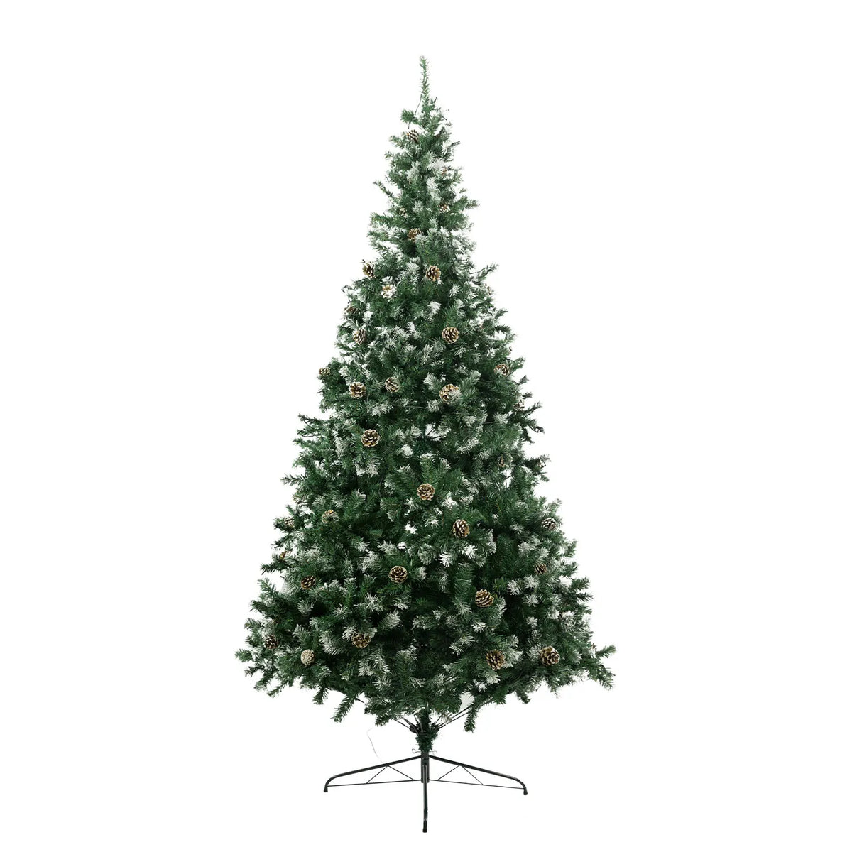 Christabelle 2.4m Pre Lit LED Christmas Tree Decor with Pine Cones Xmas Decorations - Image 2