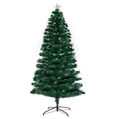 Christabelle 2.4m Enchanted Pre Lit Fibre Optic Christmas Tree Stars Xmas Decor - Image 2