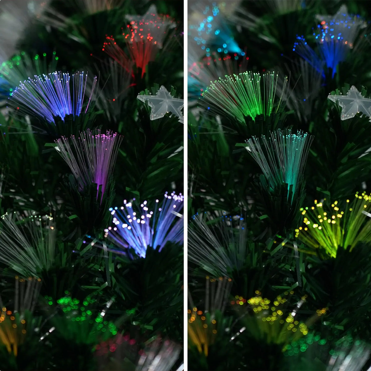 Christabelle 2.4m Enchanted Pre Lit Fibre Optic Christmas Tree Stars Xmas Decor - Image 8