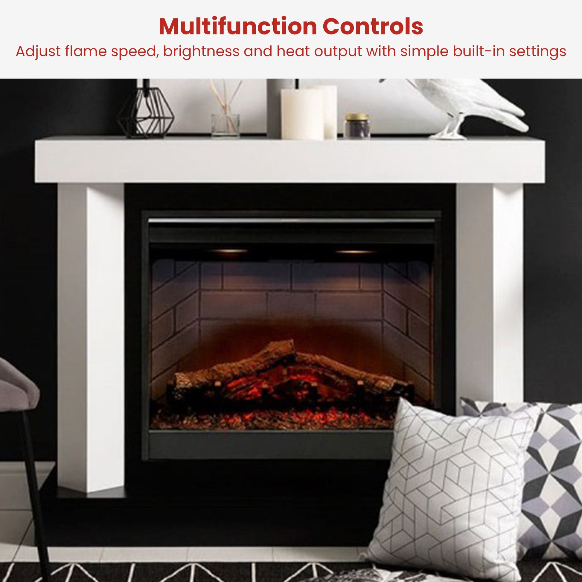 Dimplex Optiflame Electric Firebox Heater - 26-inches - Image 5