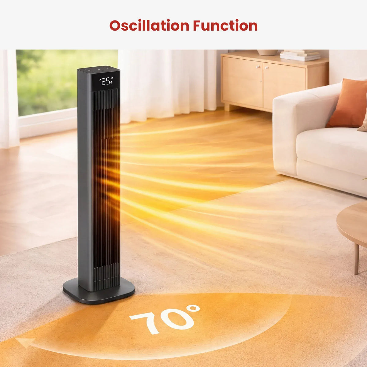 Dimplex 2.2kW DC Digital Ceramic Oscillating Electric Heater with Timer - Image 5